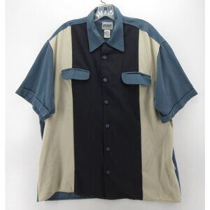 VINTAGE Freshjive Shirt XL Bowling Loop Collar Rockabilly Resort 90s